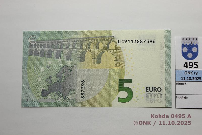 k-0495-a.jpg - Kohde 495, lhthinta: 8 € / ei tarjouksia Ranska 1/3/U5 UC9113887396 U005 J3 Dra, kunto: 9
