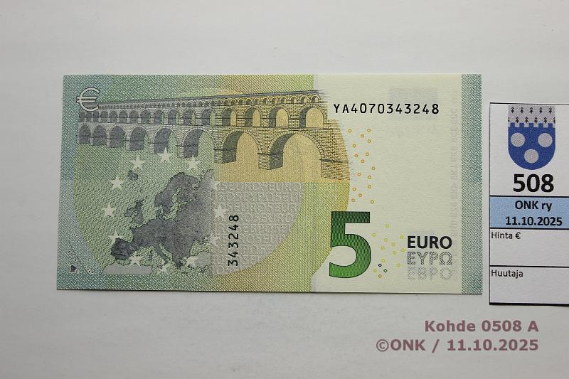 k-0508-a.jpg - Kohde 508, lhthinta: 8 € / ei tarjouksia Kreikka 1/3/Y5 YA4070343248 Y005 G1 Dra, kunto: 9