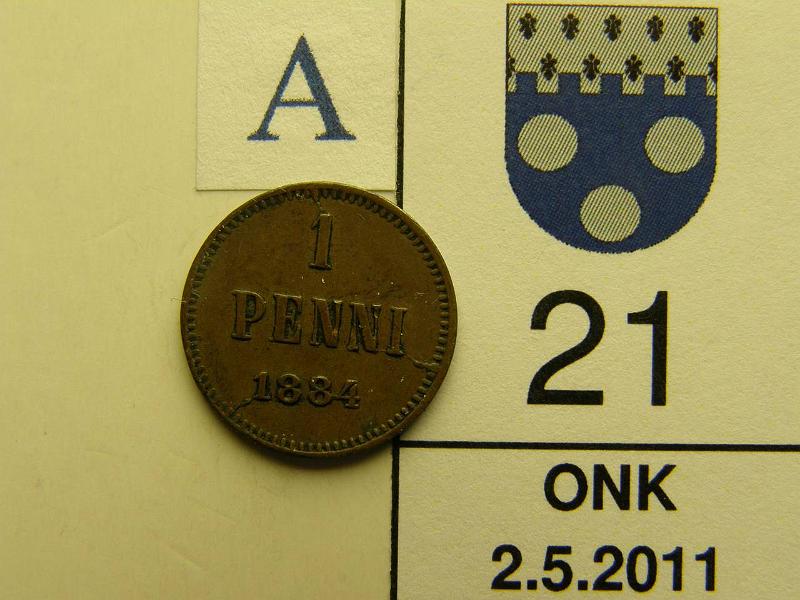 kohde_021_a.jpg - Kohde 21, arvopuoli, lhthinta: 90 € 1 p 1884, kunto: 5.