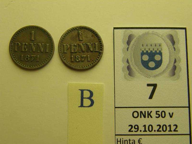 k-0007-b.jpg - Kohde 7 (kuva 2/2), lhthinta: 35 € 1 p 1871 (2) SNY 7.1, kunto: 4,5