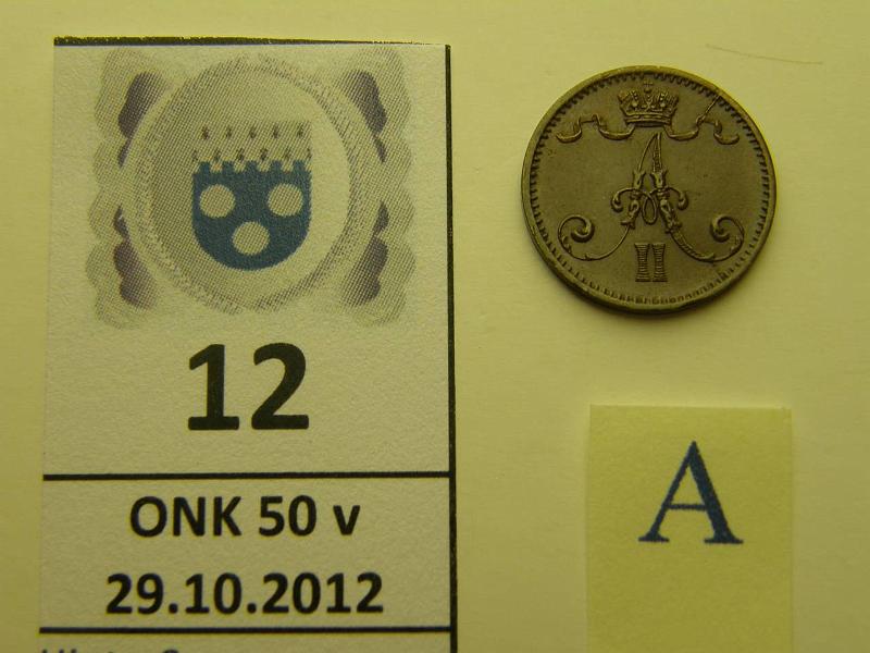 k-0012-a.jpg - Kohde 12 (kuva 1/2), lhthinta: 35 € 1 p 1875 tumma kiilto, kaunis!, kunto: 7