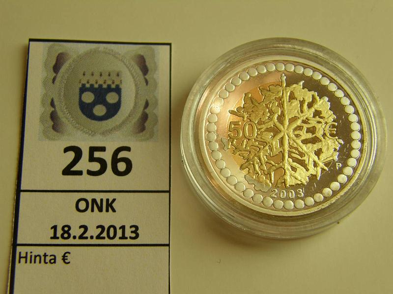 k-0256-a.jpg - Kohde 256, lhthinta: 120 € 50 € 2003 Au/Ag, Proof, 12,89 g, Rahataide, kapseli, kunto: 10