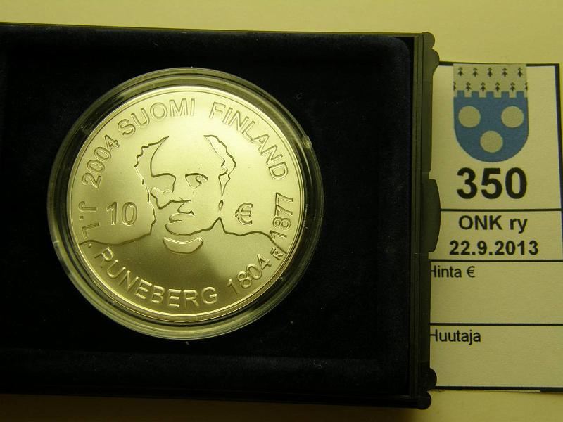 k-0350-a.jpg - Kohde 350, lhthinta: 20 € / myyntihinta: 20 € 10 € 2004 Ag, Runeberg, kotelo (ei alkup.), tod, kunto: 10