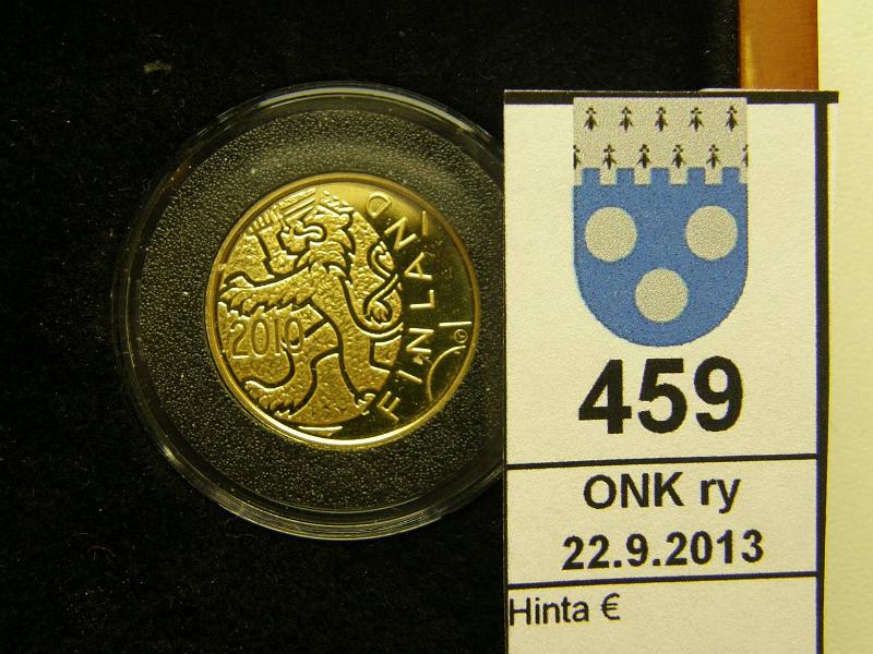 k-0459-a.jpg - Kohde 459, lhthinta: 250 € / myyntihinta: 270 € 100 € 2010 Au, proof 5,65 g/917, Suomalainen raha 150v, puukotelo, tod, kunto: 10