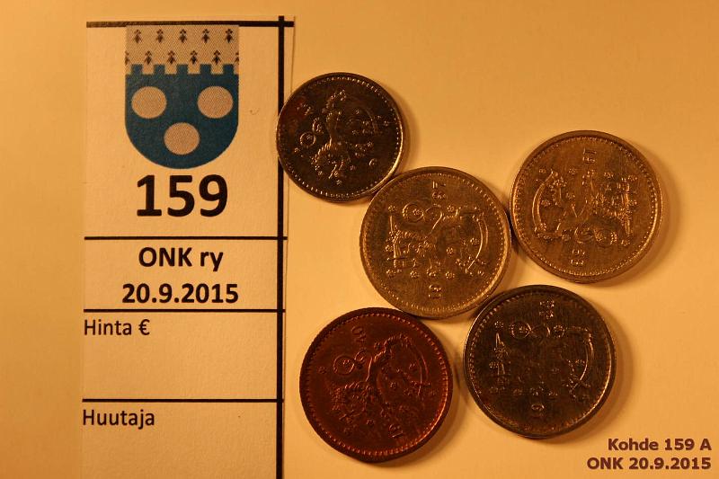 k-0159-a.jpg - Kohde 159, lhthinta: 5 € / myyntihinta: 5 € 25-50 p 1937-44 (5) CuNi/Cu/Fe. 25p Fe 1943 rpja; 50p CuNi 1937, 38, Cu 1940, Fe 1944 rpja. Hyvkuntoinen er!, kunto: 6-8