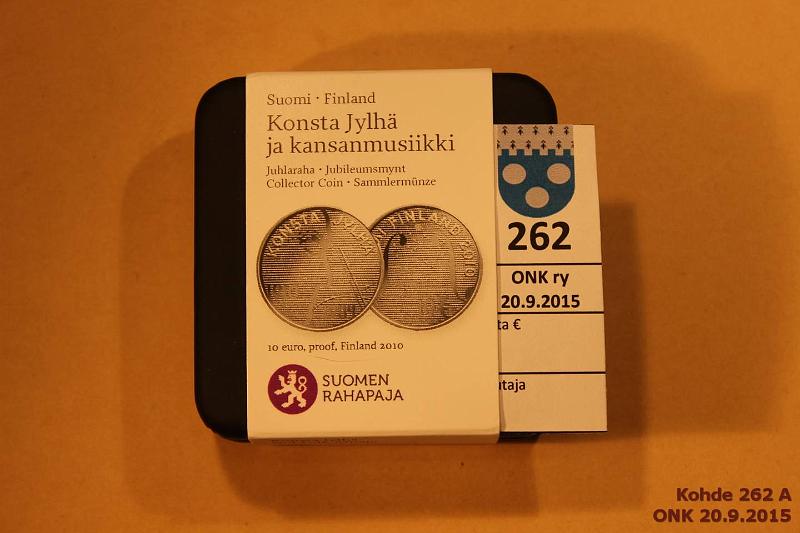 k-0262-a.jpg - Kohde 262, lhthinta: 15 € / myyntihinta: 18 € 10 2010 Ag, Proof, Jylh, laatikko, tod., kunto: 10