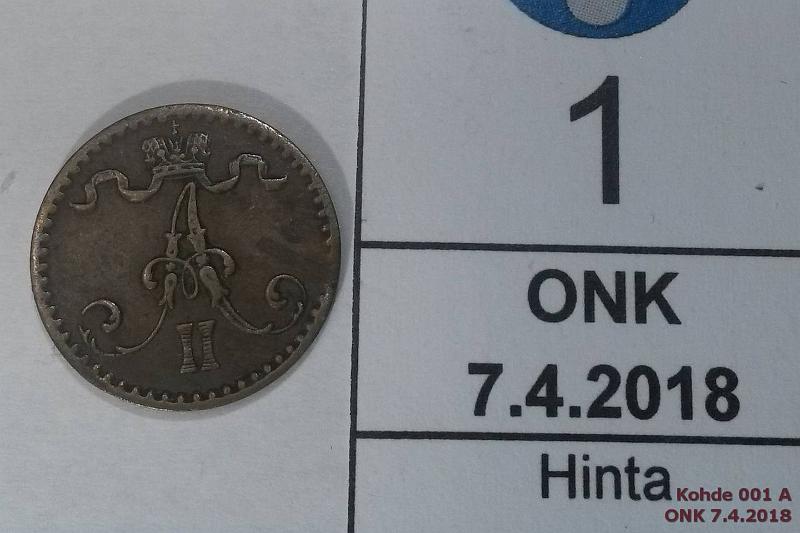 k-0001-a.jpg - Kohde 1 (kuva 1/2), lhthinta: 10 € / myyntihinta: 10 € 1 p 1866 SNY 3.1, eprv, kunto: 5