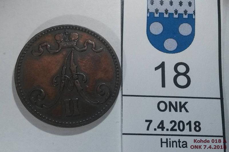 k-0018-a.jpg - Kohde 18 (kuva 1/2), lhthinta: 20 € / myyntihinta: 23 € 5 p 1867 Hyv kansiokappale, kunto: 5/6