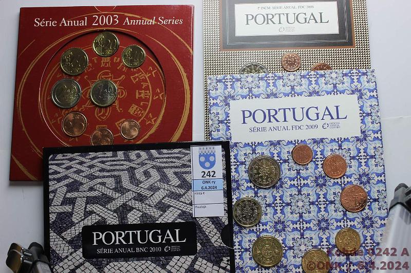 k-0242-a.jpg - Kohde 242 (kuva 1/2), lhthinta: 80 € / myyntihinta: 80 € Portugali 2003-13 (7) BU/UNC, -03, -08, -09, -10, -11, -12, -13, kunto: 9