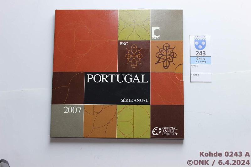 k-0243-a.jpg - Kohde 243 (kuva 1/2), lhthinta: 100 € / myyntihinta: 165 € Portugali 2007 BU, harvinainen!, kunto: 9