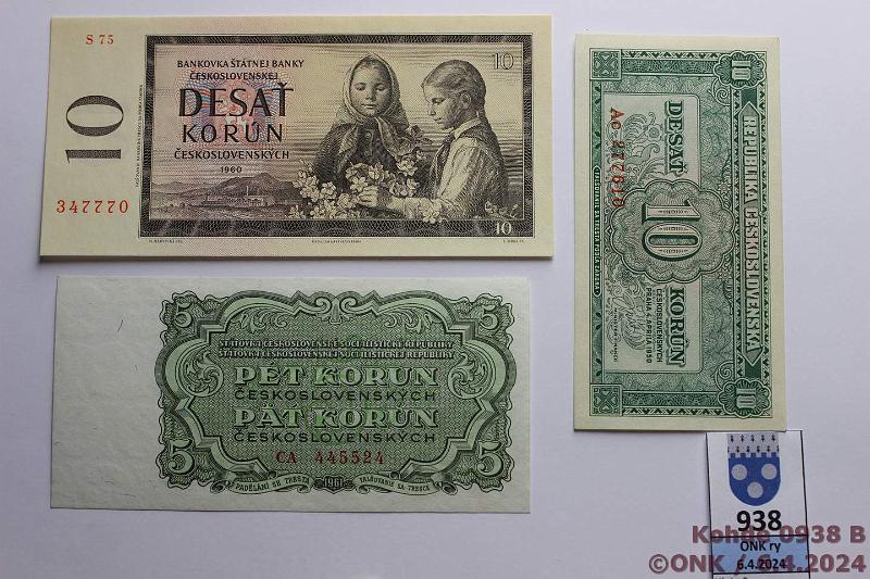 k-0938-b.jpg - Kohde 938 (kuva 2/2), lhthinta: 25 € / myyntihinta: 34 € Tsekkoslovakia 1 - 50 kr (8) 1945-70 P#58a, 60a, 69a, 71b, 78b,82b, 88b, 92 1(2),5,10(3),20 ja 50k, kaikki eril. Yksi 10k kl8, muut 9, kunto: 8, 9