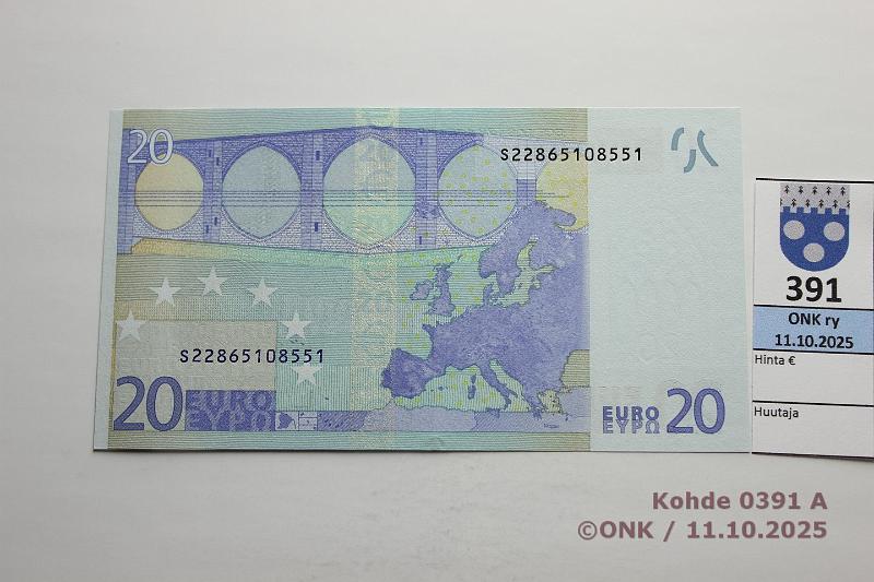 k-0391-a.jpg - Kohde 391, l�ht�hinta: 30 &euro; / myyntihinta: 30 &euro; Italia 3/2/S/J20 S22865108551 J020 A1 Tri, kunto: 9