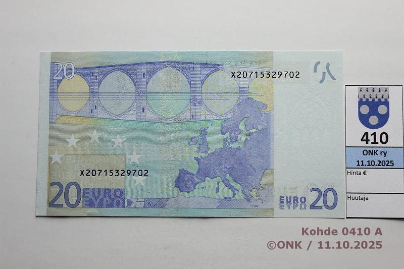 k-0410-a.jpg - Kohde 410, l�ht�hinta: 32 &euro; / myyntihinta: 32 &euro; Saksa 3/2/X/R3 X20715329702 R003 C6 Tri, painumia, kunto: 9