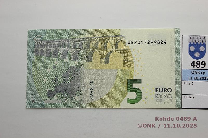 k-0489-a.jpg - Kohde 489, l�ht�hinta: 10 &euro; / ei tarjouksia Ranska 1/3/U2 UE2017299824 U002 C5 Dra, painuma, kunto: 9