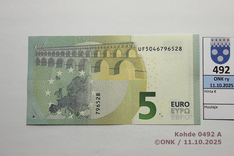 k-0492-a.jpg - Kohde 492, l�ht�hinta: 10 &euro; / ei tarjouksia Ranska 1/3/U3 UF5046796528 U003 F6 Dra, kunto: 9