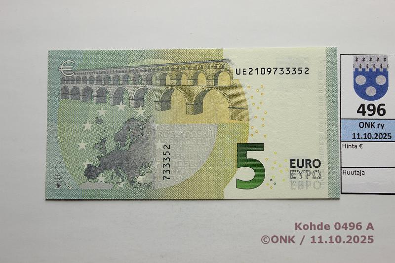 k-0496-a.jpg - Kohde 496, l�ht�hinta: 8 &euro; / ei tarjouksia Ranska 1/3/U5 UE2109733352 U005 C5 Dra, kunto: 9