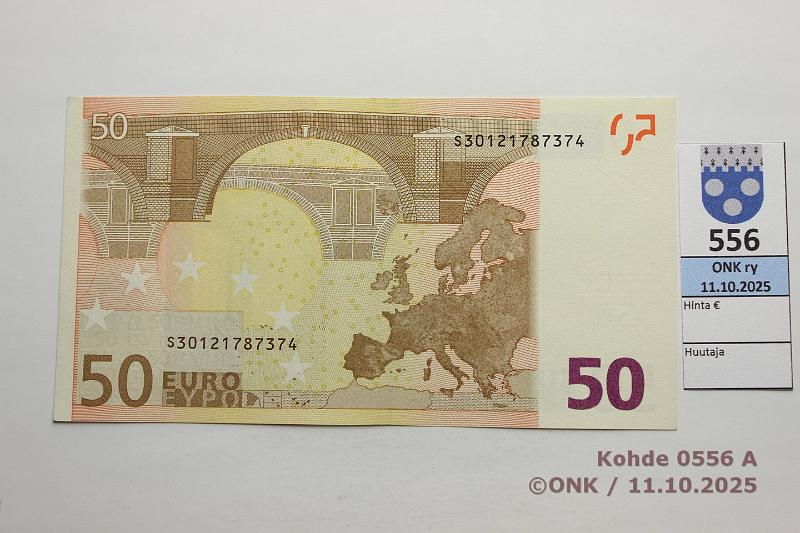 k-0556-a.jpg - Kohde 556 (kuva 1/3), l�ht�hinta: 300 &euro; / ei tarjouksia Italia 50 &euro; 4/2/S/J51 S30121787374 J051 A1 Tri, 100 &euro; turvalanka, kunto: 9