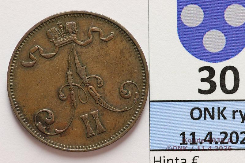k-0030-a.jpg - Kohde 30 (kuva 1/2), l�ht�hinta: 5 &euro; / myyntihinta: 5 &euro; 5 p 1872 Lpuhd, kunto: 5