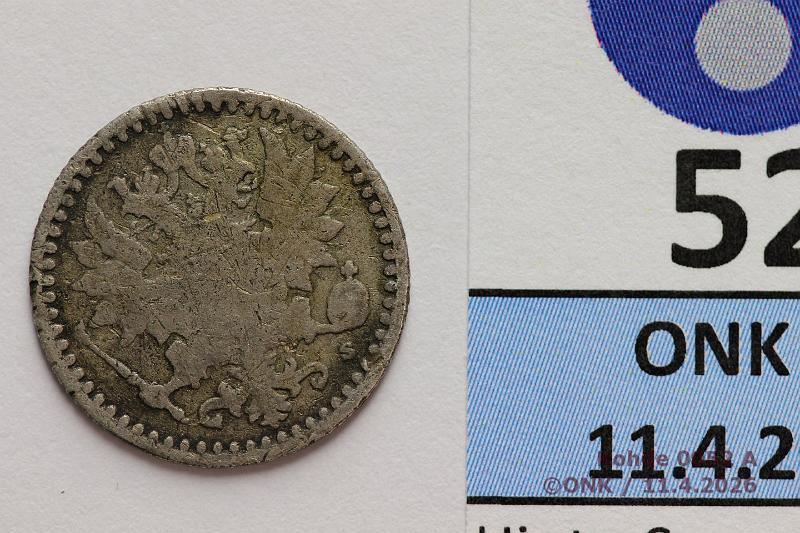 k-0052-a.jpg - Kohde 52 (kuva 1/2), l�ht�hinta: 5 &euro; / myyntihinta: 11 &euro; 25 p 1866 Ag, SNY 266.1.1, kunto: 2/3