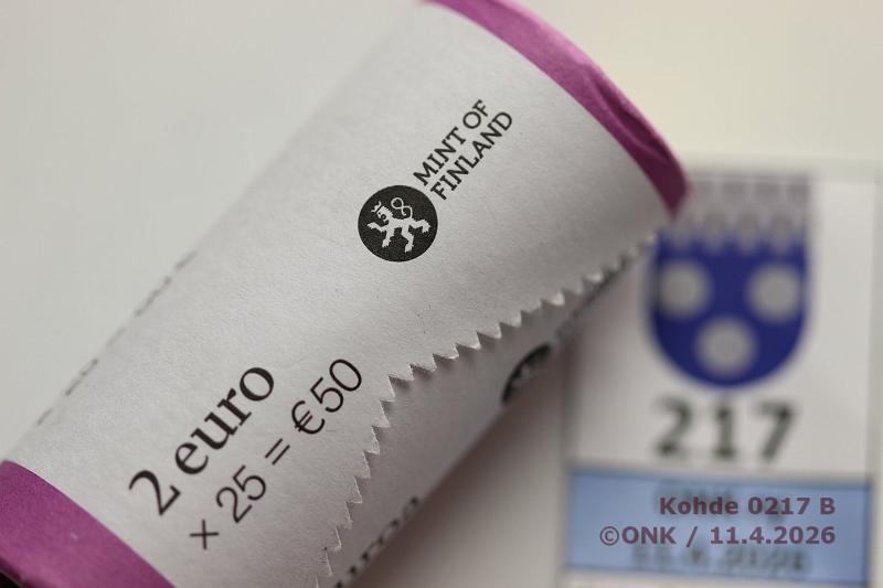 k-0217-b.jpg - Kohde 217 (kuva 2/2), l�ht�hinta: 65 &euro; / myyntihinta: 65 &euro; 2 ? 2015 Avaamaton rulla, Sibelius. Vuosiluku n�kyy. Nimellisarvo 50?, kunto: 9