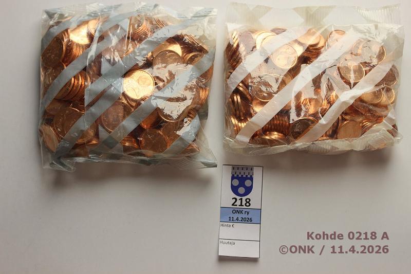 k-0218-a.jpg - Kohde 218, l�ht�hinta: 10 &euro; / myyntihinta: 10 &euro; Espanja 1 + 2 s 1999 Avaamattomat pussit � 200/kpl, kunto: 9