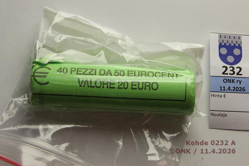 k-0232-a.jpg - Kohde 232, l�ht�hinta: 25 &euro; / myyntihinta: 27 &euro; San Marino 50 s 2007 Avattu rulla, 270g, arviolta 41 j�ljell�, kunto: 9
