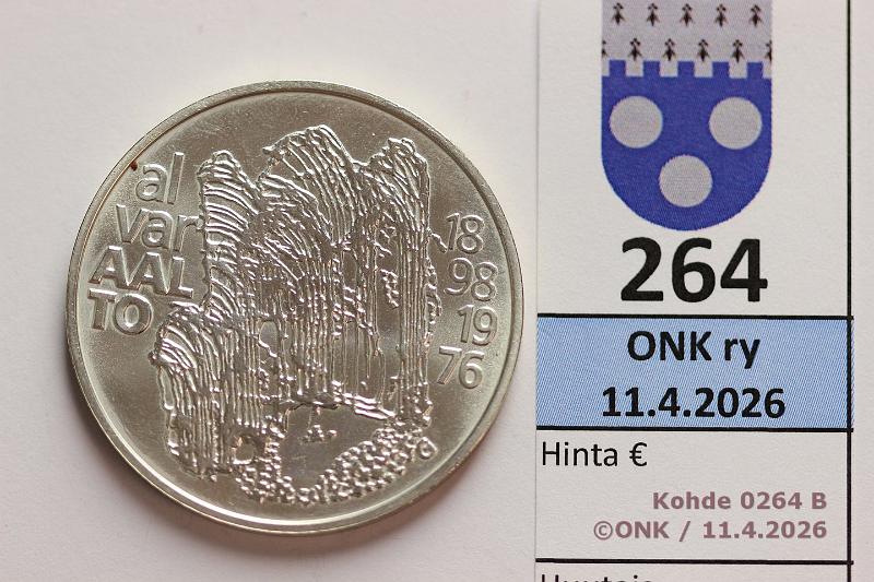 k-0264-b.jpg - Kohde 264 (kuva 2/2), l�ht�hinta: 12 &euro; / myyntihinta: 34 &euro; 100 mk 1998 Ag, Aalto, kunto: 9