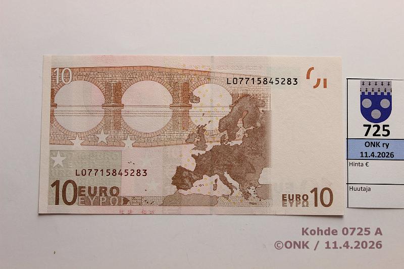 k-0725-a.jpg - Kohde 725, l�ht�hinta: 20 &euro; / ei tarjouksia Suomi 2/1/L/D1 L 077 15845283 Dui D001 G3, alareunassa painomustetahra, kunto: 9