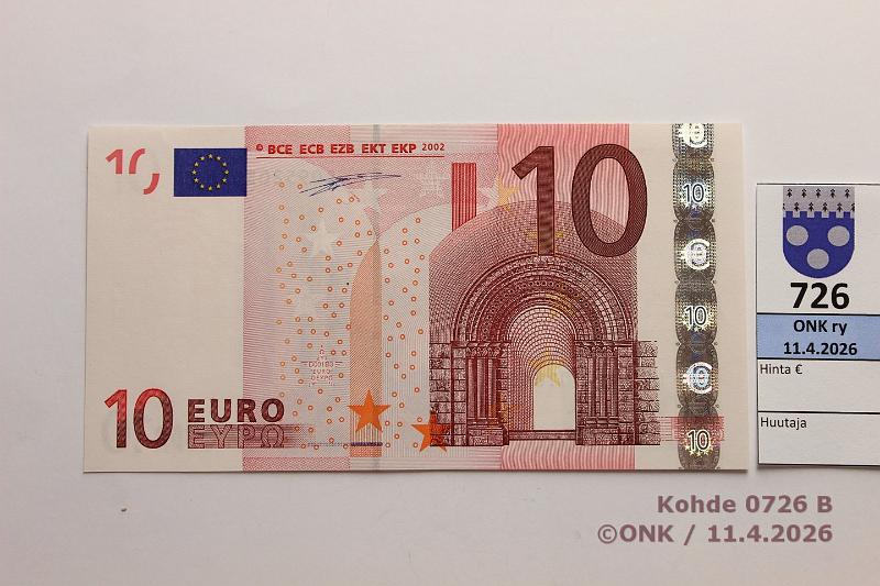 k-0726-b.jpg - Kohde 726 (kuva 2/2), l�ht�hinta: 20 &euro; / ei tarjouksia Suomi 2/1/L/D1 L 095 20501865 Dui D001 B3, kunto: 9