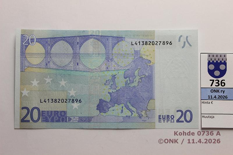 k-0736-a.jpg - Kohde 736, l�ht�hinta: 30 &euro; / myyntihinta: 30 &euro; Suomi 3/3/L/R25 L 413 82027896 Dra R025 B3, kunto: 9