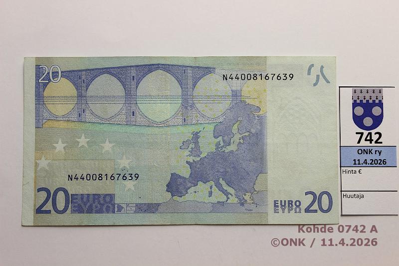 k-0742-a.jpg - Kohde 742, l�ht�hinta: 35 &euro; / ei tarjouksia It�valta 3/1/N/F1 N44008167639 Dui F001 D4, kunto: 4