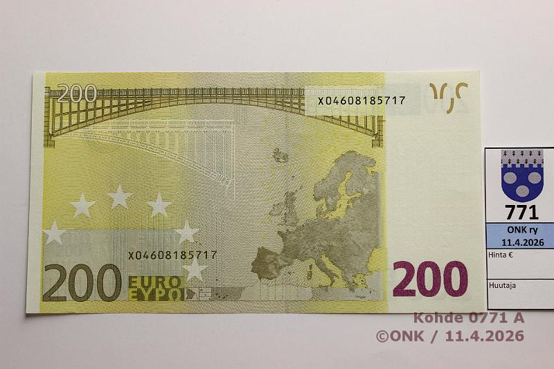 k-0771-a.jpg - Kohde 771 (kuva 1/2), l�ht�hinta: 230 &euro; / myyntihinta: 240 &euro; Saksa 6/3/X/R8 X04608185717 Dra R008 B4, painumia, ei taitteita, kunto: 9