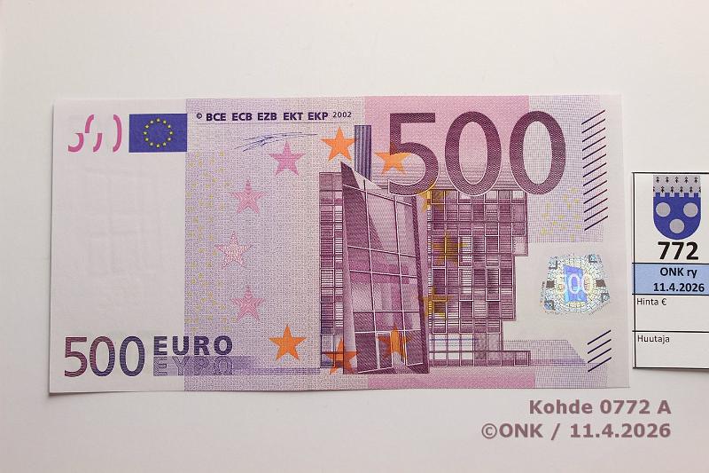 k-0772-a.jpg - Kohde 772 (kuva 1/2), l�ht�hinta: 650 &euro; / myyntihinta: 670 &euro; Suomi 7/1/L/D1 L 098 14552466 Dui D001 B3, kunto: 9