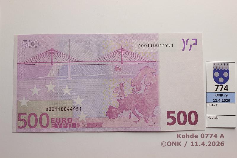 k-0774-a.jpg - Kohde 774 (kuva 1/2), l�ht�hinta: 650 &euro; / myyntihinta: 650 &euro; Italia 7/1/S/J1 S00110044951 Dui J001 E1, hento taite, pintaeloa, kunto: 8