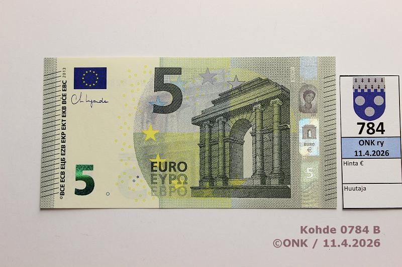 k-0784-b.jpg - Kohde 784 (kuva 2/2), l�ht�hinta: 8 &euro; / ei tarjouksia It�valta 1/4/N23 ND1828485493 Lag N023 H1, kunto: 9
