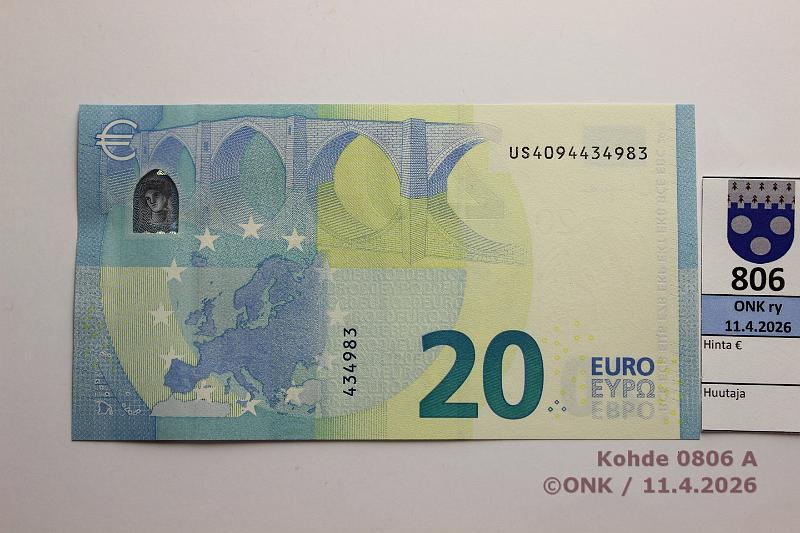 k-0806-a.jpg - Kohde 806, l�ht�hinta: 28 &euro; / myyntihinta: 28 &euro; Ranska 3/4/U51 US4094434983 Lag U051 I5, kunto: 9