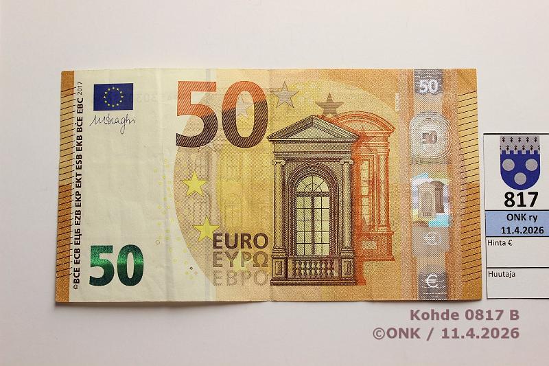 k-0817-b.jpg - Kohde 817 (kuva 2/2), l�ht�hinta: 58 &euro; / ei tarjouksia It�valta 4/3/N1 NA5303003608 Dra N001 C5, ainoa It�vallalle tehty uuden sarjan 50?, kunto: 5