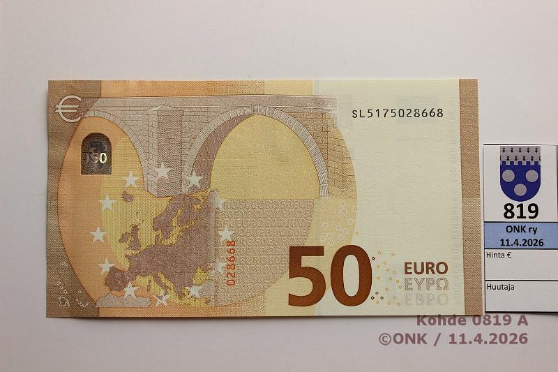 k-0819-a.jpg - Kohde 819 (kuva 1/2), l�ht�hinta: 65 &euro; / myyntihinta: 65 &euro; Italia 4/4/S55 SL5175028668 Lag S055 E2, uutta kirjainsarjaa, kunto: 9
