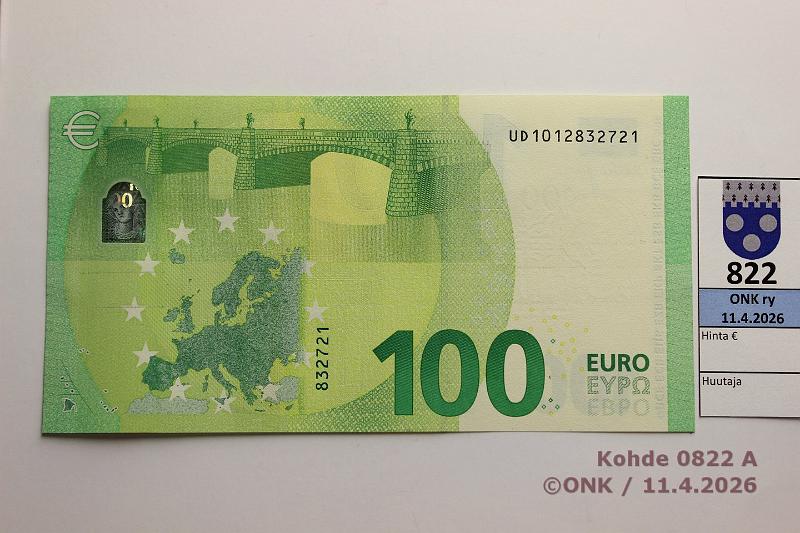 k-0822-a.jpg - Kohde 822 (kuva 1/2), l�ht�hinta: 125 &euro; / ei tarjouksia Ranska 5/3/U2 UD1012832721 Dra U002 H4, kunto: 9