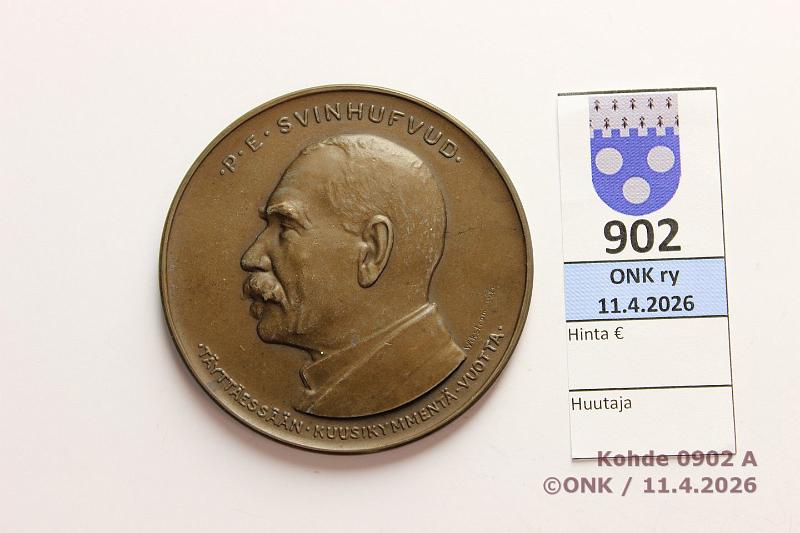 k-0902-a.jpg - Kohde 902 (kuva 1/2), l�ht�hinta: 5 &euro; / myyntihinta: 6 &euro; Svinhufud 1921 Br, 60mm.,Wikstr�m, kunto: 9